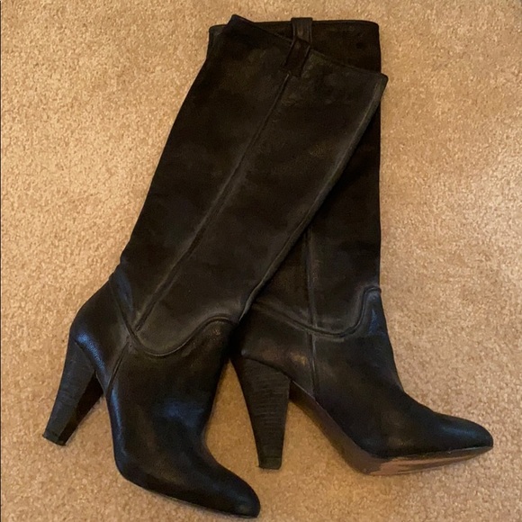 Joie Black Leather Boots - Picture 2 of 12